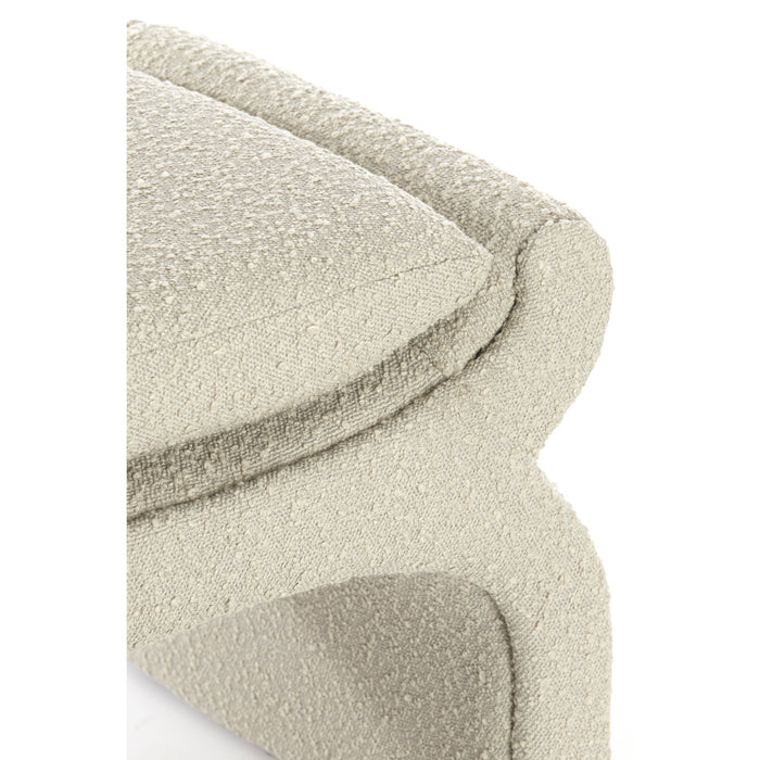 Light & Living Light&living Poef 60x46x46 cm NAFYA bouclé taupe