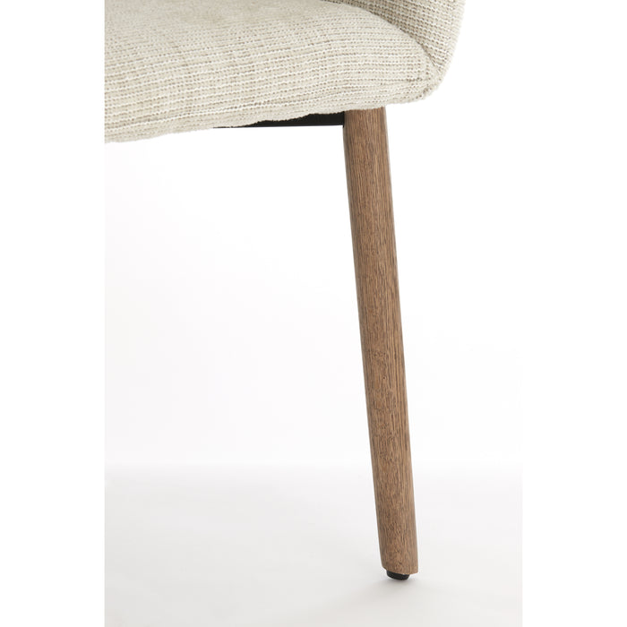 Light&living Eetkamerstoel 62,5x56x76,5 cm BLAINE beige+hout donker...