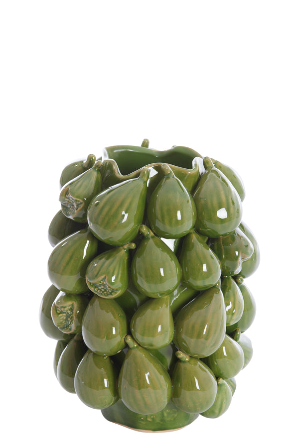 Light&living Vaas deco 23,5x23x32,5 cm NATALIA keramiek donker groen