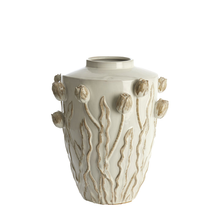 Light & Living Light&living Vaas deco Ø38x45 cm JUANA keramiek crème