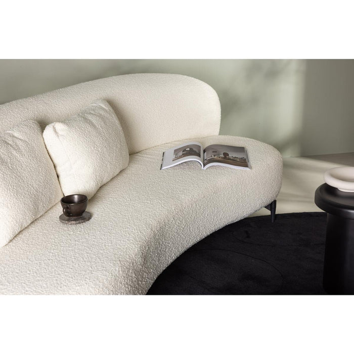 Svea - Daniele organische 3-zits bank - 224 cm - boucle - wit